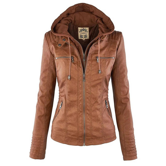 Damen Jacke mit Kapuze und Reißverschluss-Women Outerwear-Alpenkind