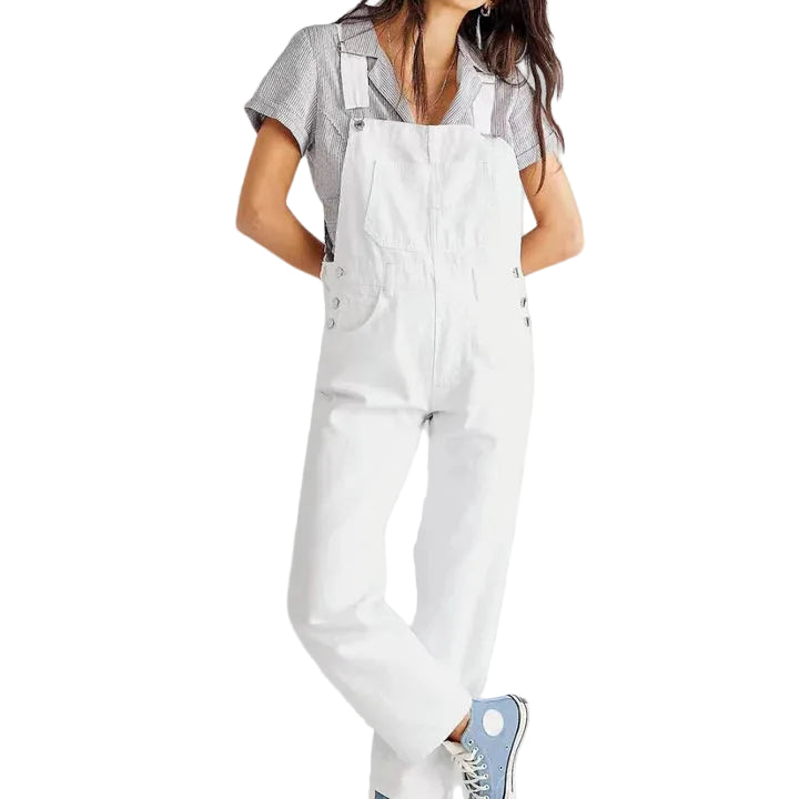Damen-Jeansoverall mit verstellbaren Trägern-Alpenkind