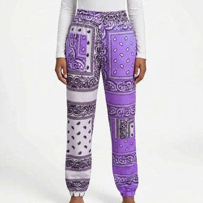 Damen-Jogginghose mit Paisley-Muster-Pants for Women-Alpenkind
