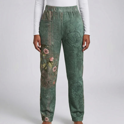 Damen-Jogginghose mit Paisley-Muster-Pants for Women-Alpenkind