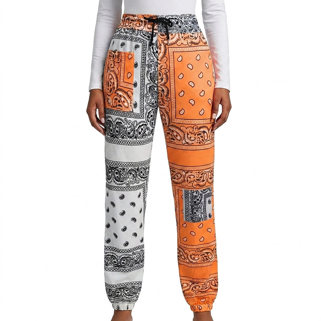 Damen-Jogginghose mit Paisley-Muster-Pants for Women-Alpenkind