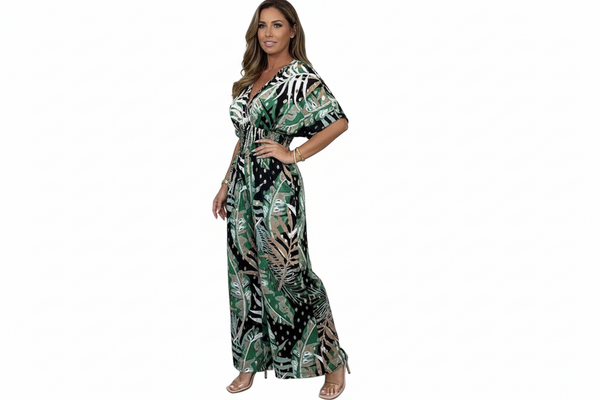 Damen Jumpsuit mit Print und weitem Bein-Jumpsuits for women-Alpenkind