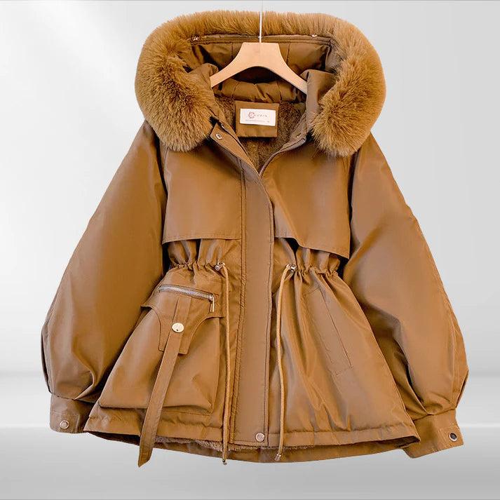 Damen Kapuzenjacke mit Taillenzug-Women Outerwear-Alpenkind