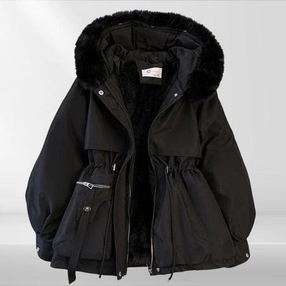 Damen Kapuzenjacke mit Taillenzug-Women Outerwear-Alpenkind