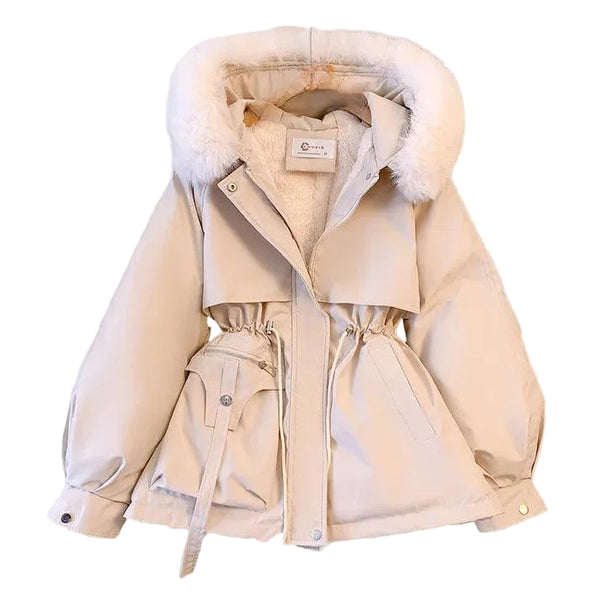Damen Kapuzenjacke mit Taillenzug-Women Outerwear-Alpenkind