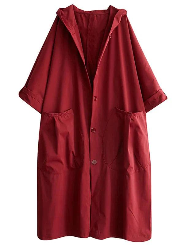 Felicia Damen Langer Wasserdichter Mantel – Stilvoll, Leicht & Funktional für Jede Jahreszeit-Women Outerwear-Alpenkind