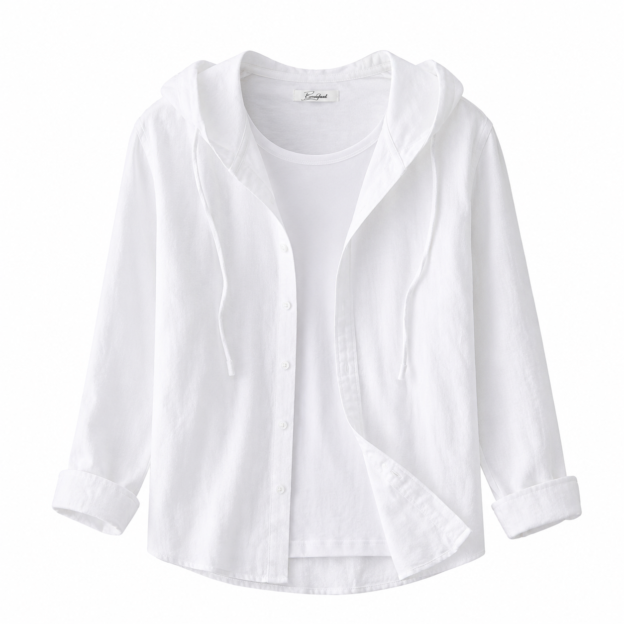 Damen Kapuzenshirt mit Knopfleiste-Shirts for women-Alpenkind