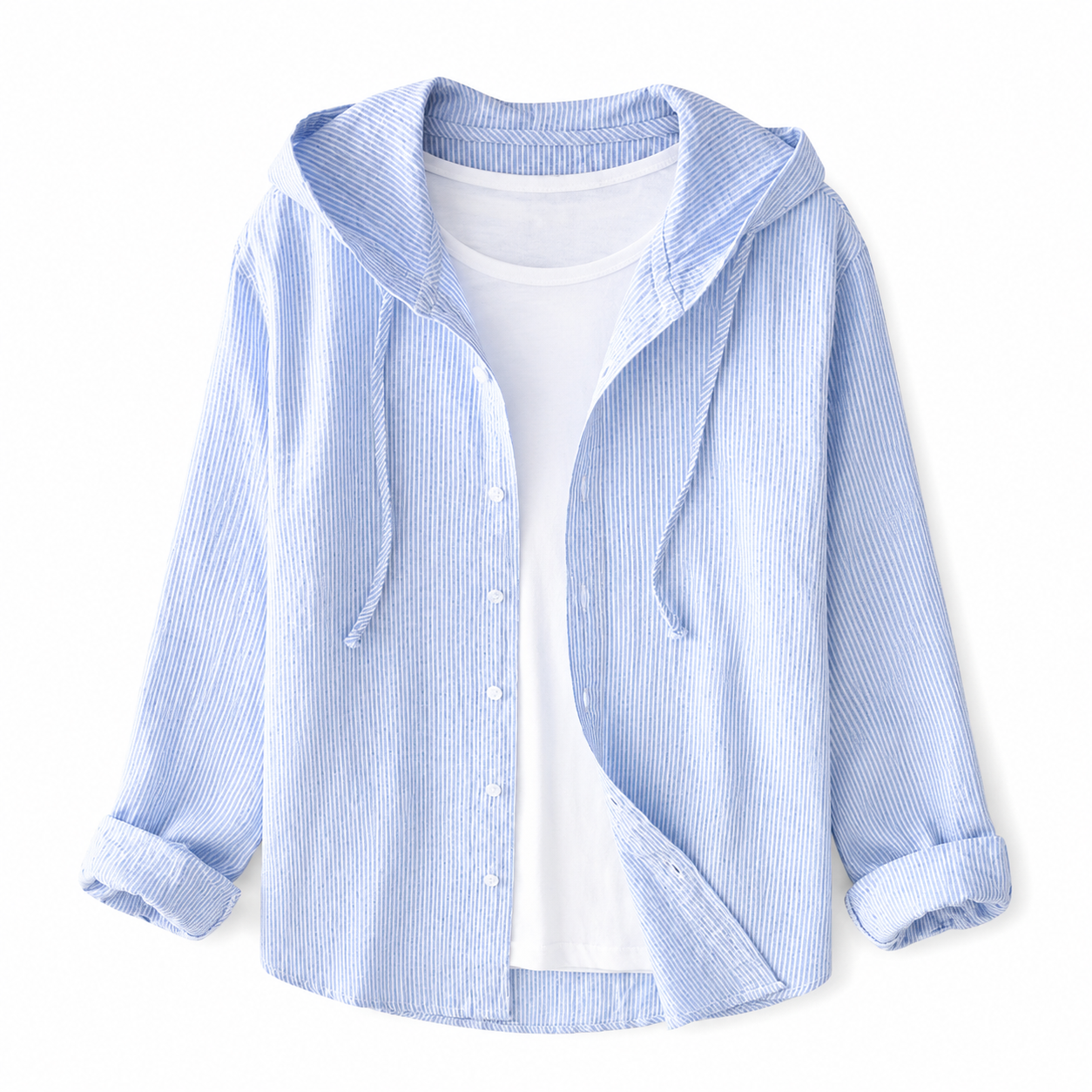 Damen Kapuzenshirt mit Knopfleiste-Shirts for women-Alpenkind