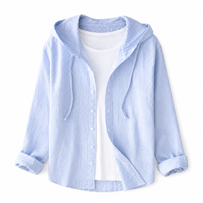 Damen Kapuzenshirt mit Knopfleiste-Shirts for women-Alpenkind