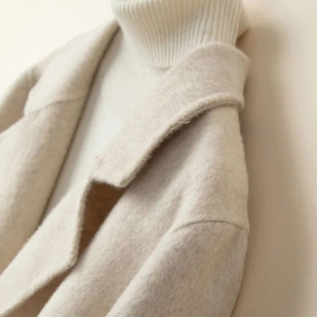 Damen Kurzmantel mit Revers und Knöpfen-Coats for women-Alpenkind