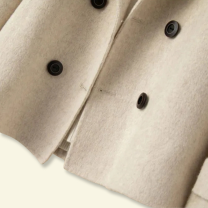 Damen Kurzmantel mit Revers und Knöpfen-Coats for women-Alpenkind