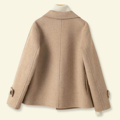 Damen Kurzmantel mit Revers und Knöpfen-Coats for women-Alpenkind