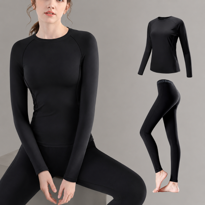 Damen Langarm-Baselayer-Set-Sets for women-Alpenkind