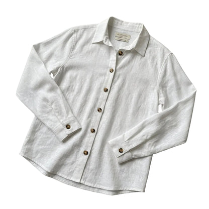 Damen Langarmhemd mit spitzem Kragen-Blouse for women-Alpenkind