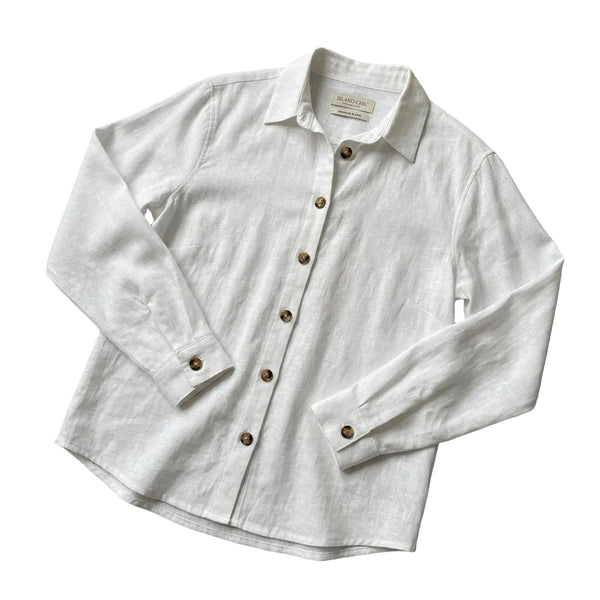 Damen Langarmhemd mit spitzem Kragen-Blouse for women-Alpenkind