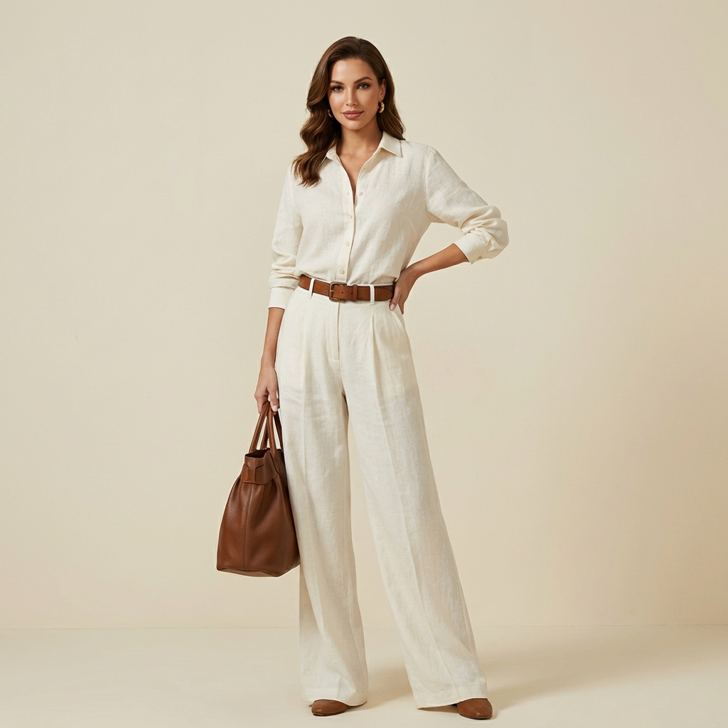 Damen Langarmhemd und Weite-Hose Set-Sets for women-Alpenkind