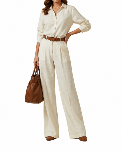 Damen Langarmhemd und Weite-Hose Set-Sets for women-Alpenkind