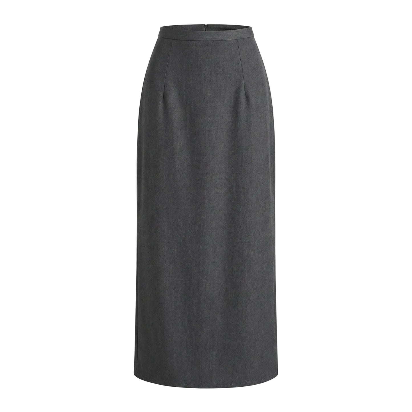 Damen langer Rock mit hohem Bund und gerader Silhouette-Skirt for women-Alpenkind
