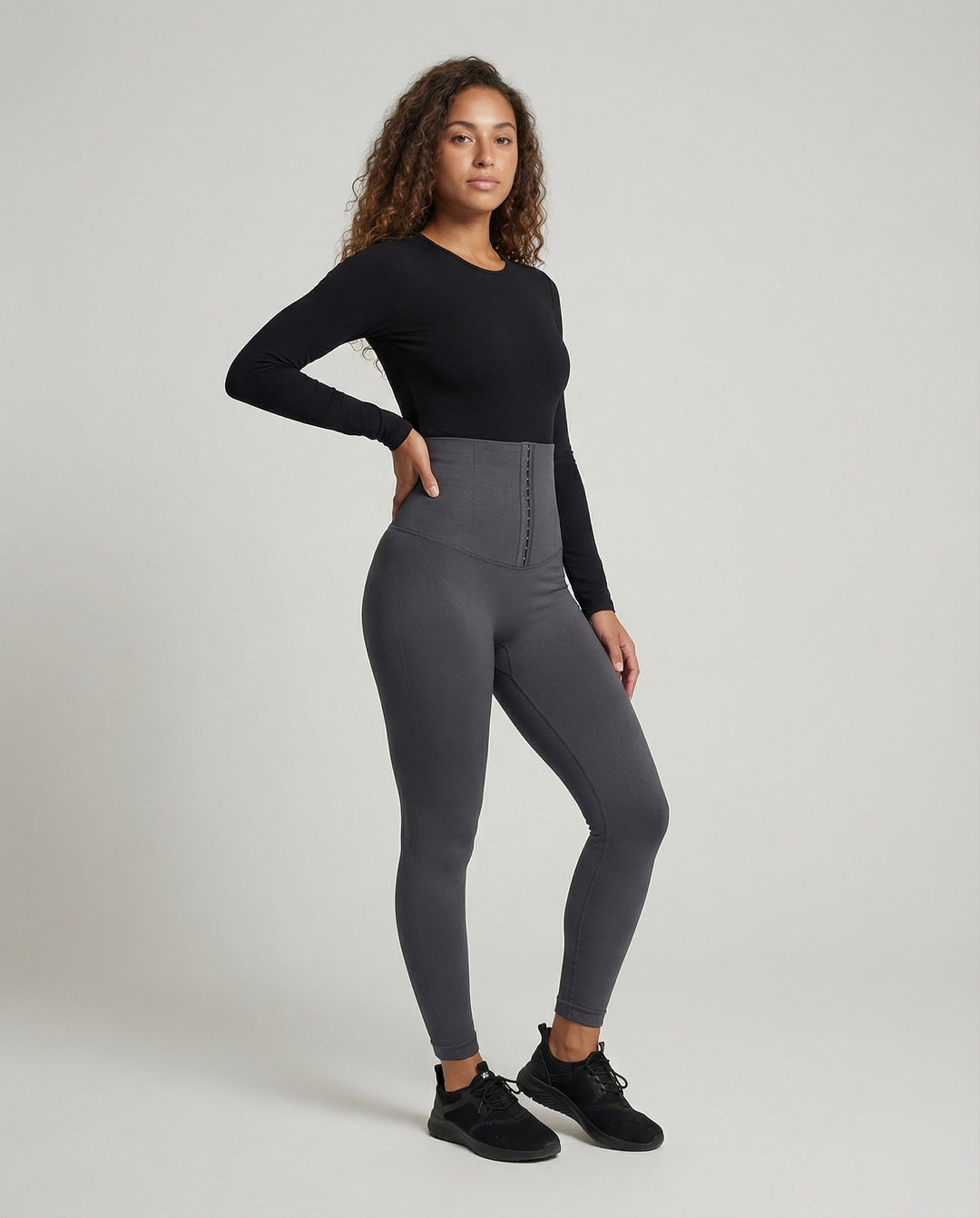 Damen Leggings mit hohem Bund und Hakenverschluss-Leggings for women-Alpenkind