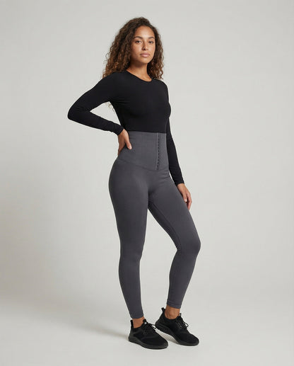 Damen Leggings mit hohem Bund und Hakenverschluss-Leggings for women-Alpenkind