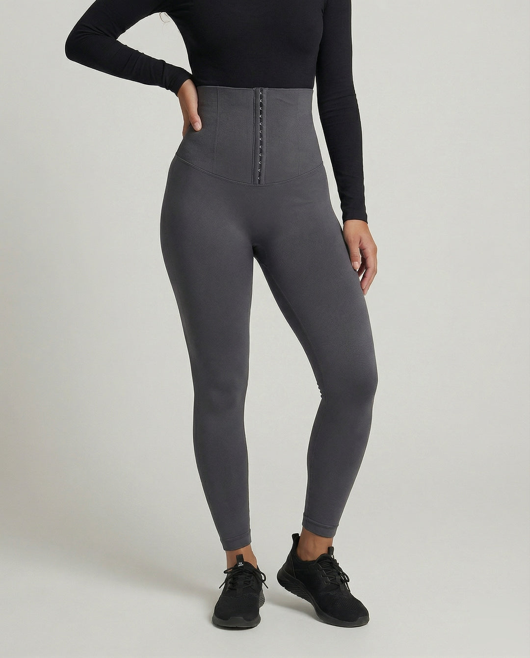 Damen Leggings mit hohem Bund und Hakenverschluss-Leggings for women-Alpenkind