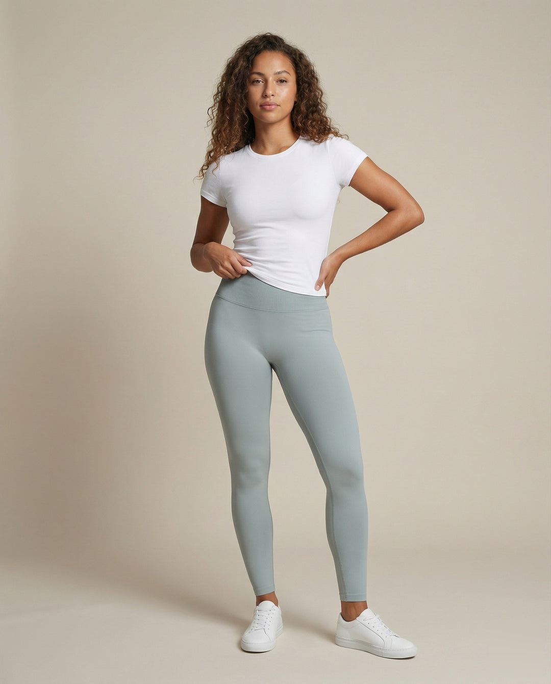 Damen Leggings mit Hohem Bund und Nahtkonstruktion-Leggings for women-Alpenkind