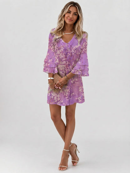 Damen-Minikleid mit Marmor-Print-Mini Dress-Alpenkind
