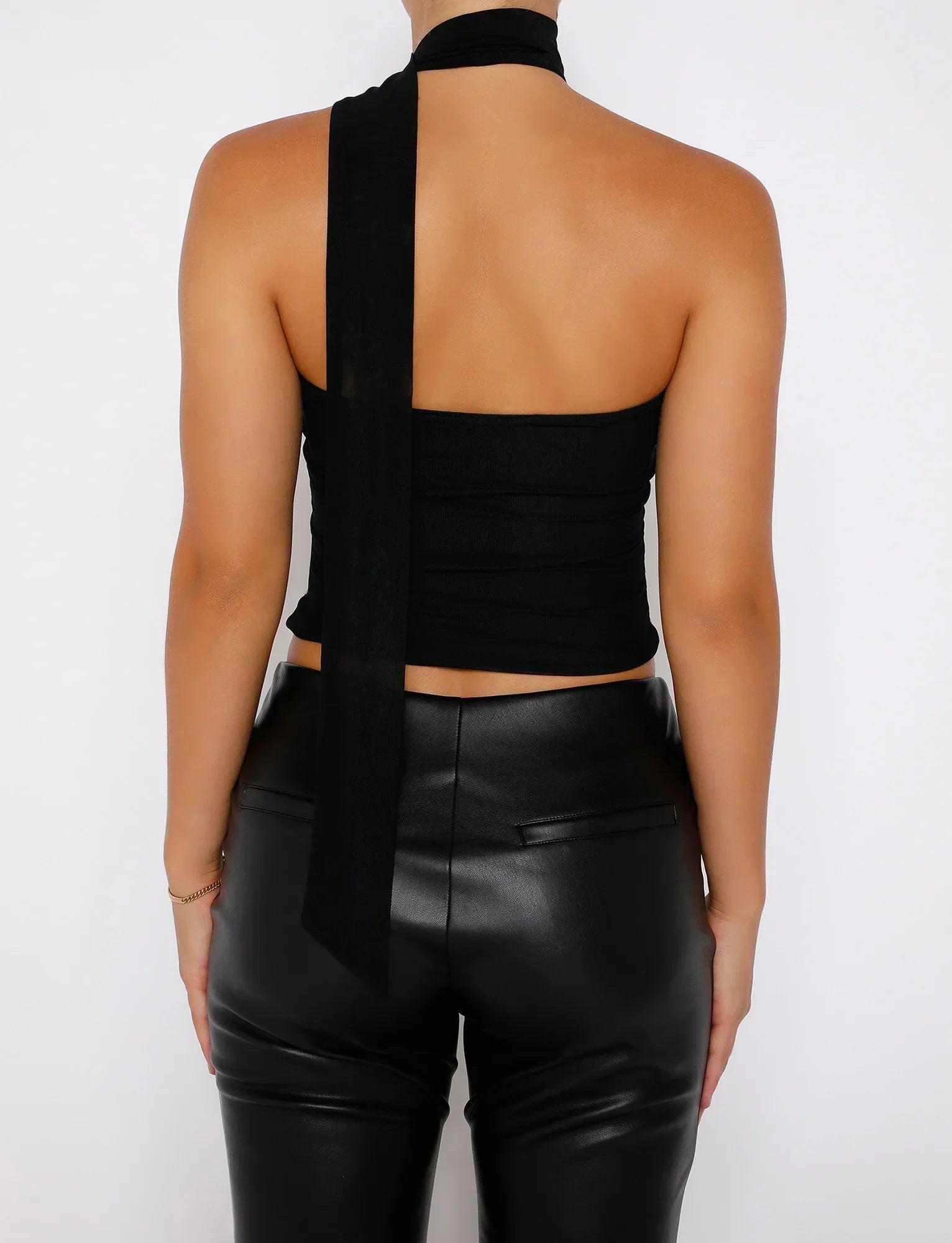 Damen-Oberteil mit asymmetrischem Halsband und One-Shoulder-Design-Tops for women-Alpenkind