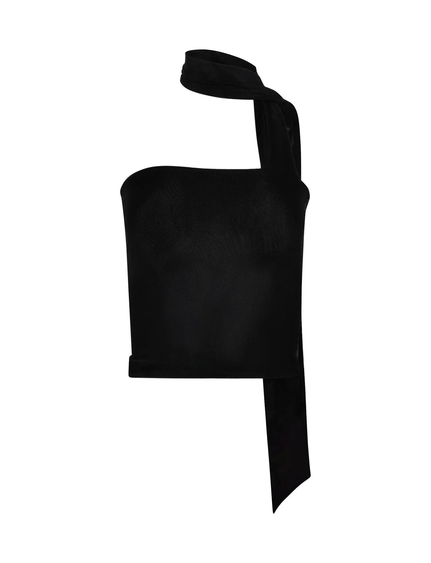 Damen-Oberteil mit asymmetrischem Halsband und One-Shoulder-Design-Tops for women-Alpenkind
