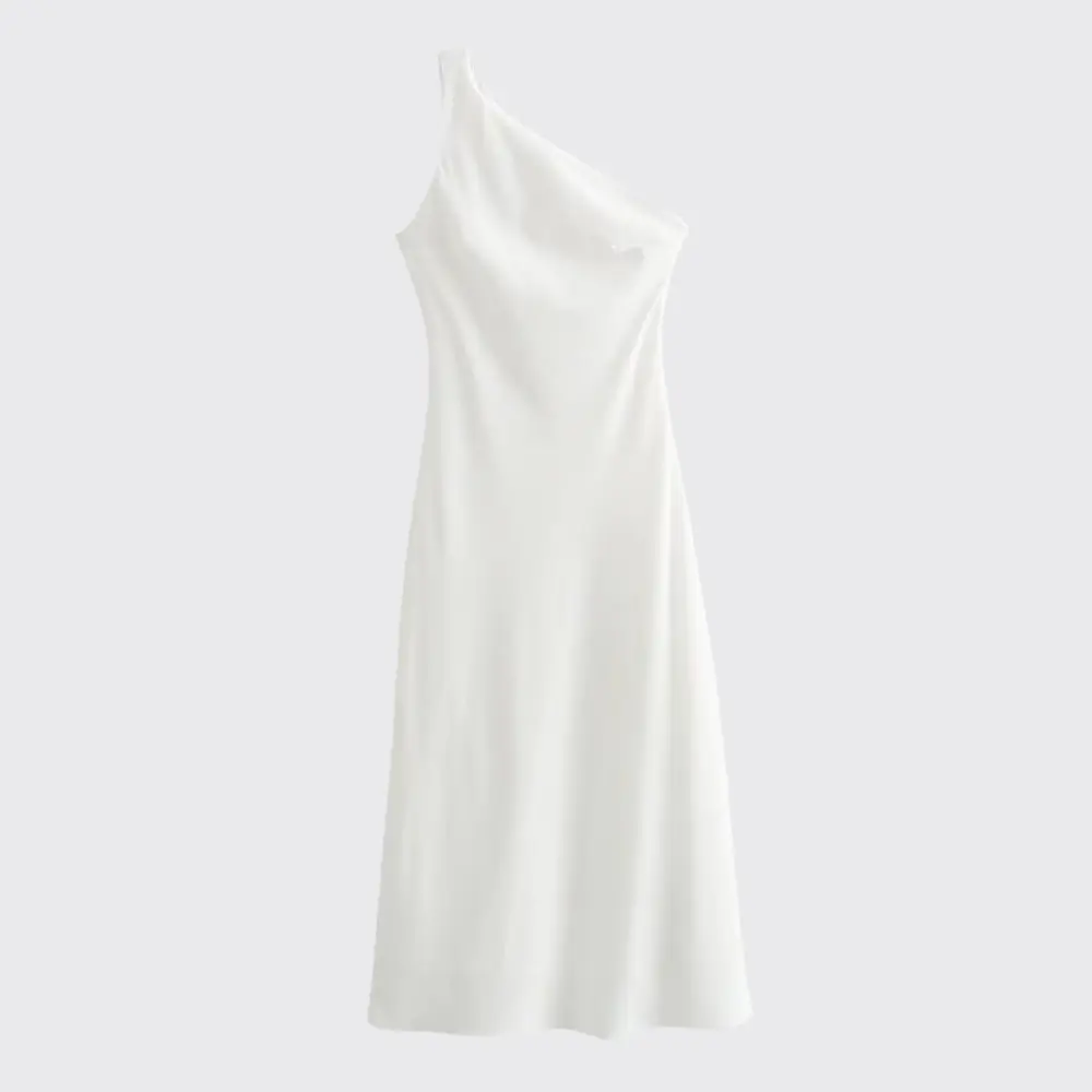 Damen One-Shoulder Maxikleid-Maxi Dress-Alpenkind