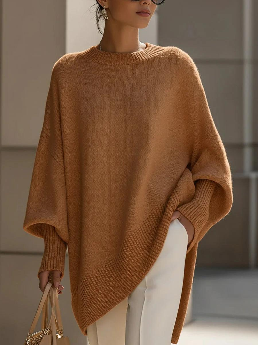 Damen Oversize Pullover mit Rundhalsausschnitt-Women Sweaters-Alpenkind