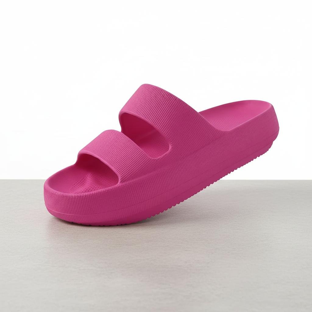 Damen-Pantoletten mit zwei Riemen-Footwear for women-Alpenkind