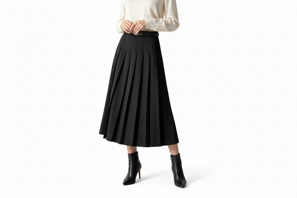 Damen Plissierter Midirock-Skirt for women-Alpenkind