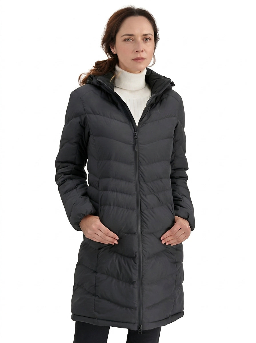 Damen Pufferjacke mit Kapuze und Reißverschluss-Jacket for women-Alpenkind