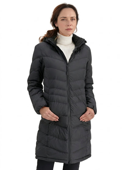 Damen Pufferjacke mit Kapuze und Reißverschluss-Jacket for women-Alpenkind