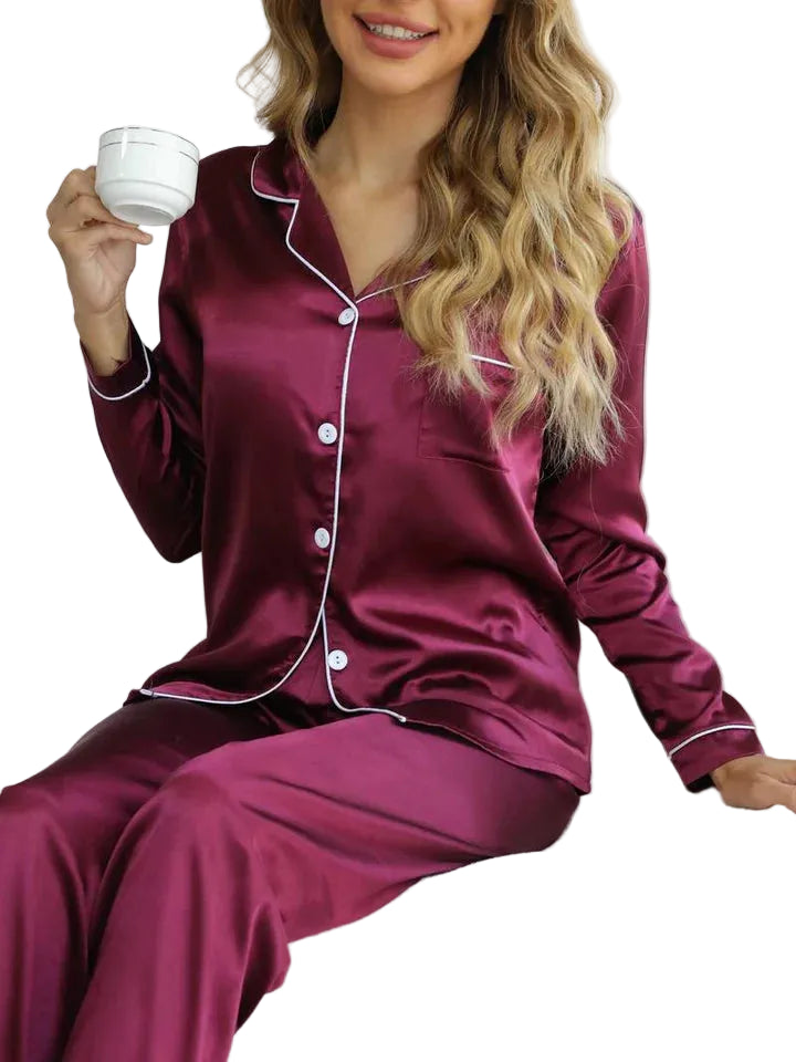 Damen Pyjama-Set mit Knopfleiste-Sets for women-Alpenkind