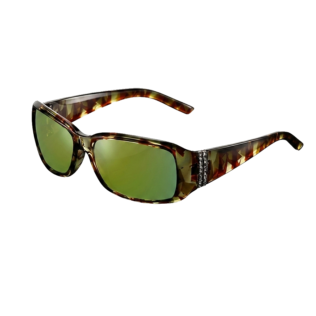 Damen Rechteckige Sonnenbrille mit Zierdetail an den Bügeln-Glasses for women-Alpenkind