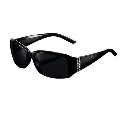 Damen Rechteckige Sonnenbrille mit Zierdetail an den Bügeln-Glasses for women-Alpenkind