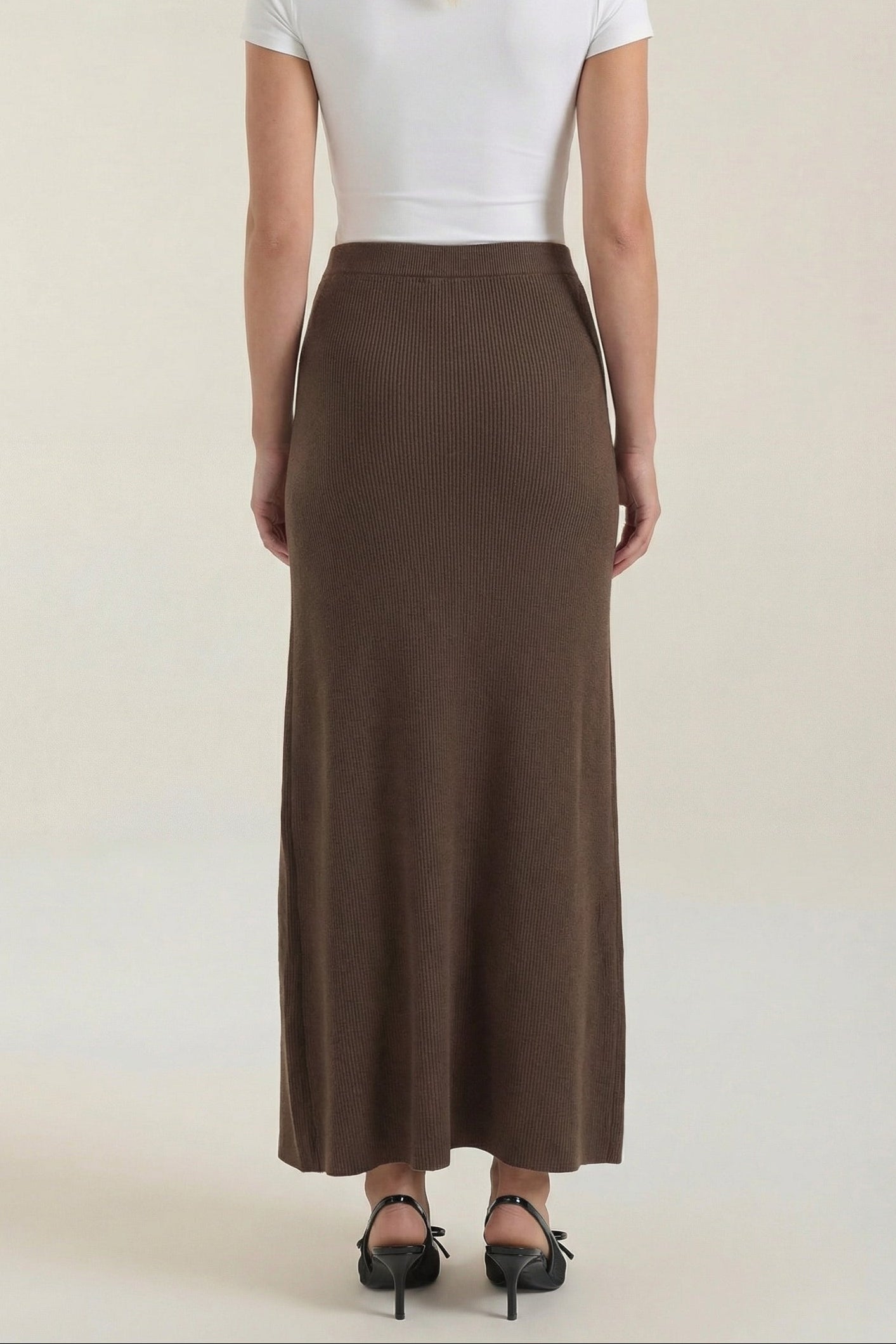 Damen-Rock in Wickeloptik mit Midi-Länge und vorderem Schlitz-Skirt for women-Alpenkind