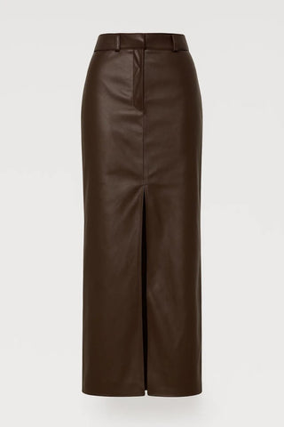 Damen Rock mit hoher Taille und Frontschlitz-Skirt for women-Alpenkind