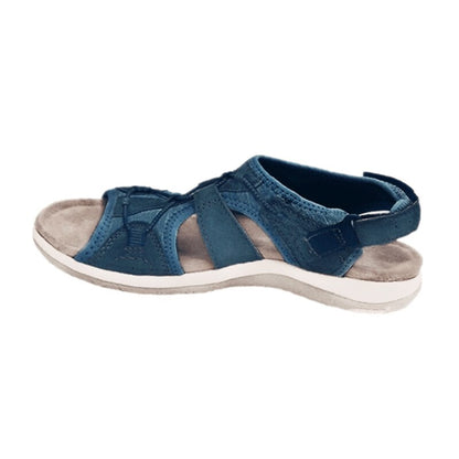 Damen-Sandalen mit offener Zehenpartie, Bungee-Kordelzug und Fersenriemen-Footwear for women-Alpenkind