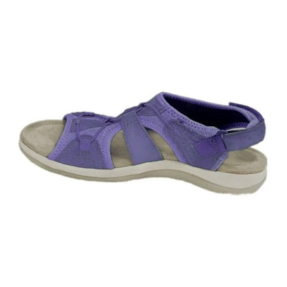 Damen-Sandalen mit offener Zehenpartie, Bungee-Kordelzug und Fersenriemen-Footwear for women-Alpenkind