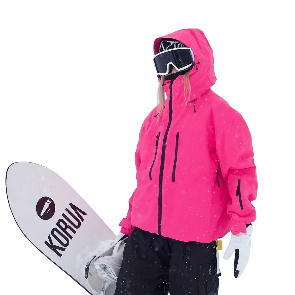 Damen-Schneejacke mit Kapuze und durchgehendem Reißverschluss-Jacket for women-Alpenkind
