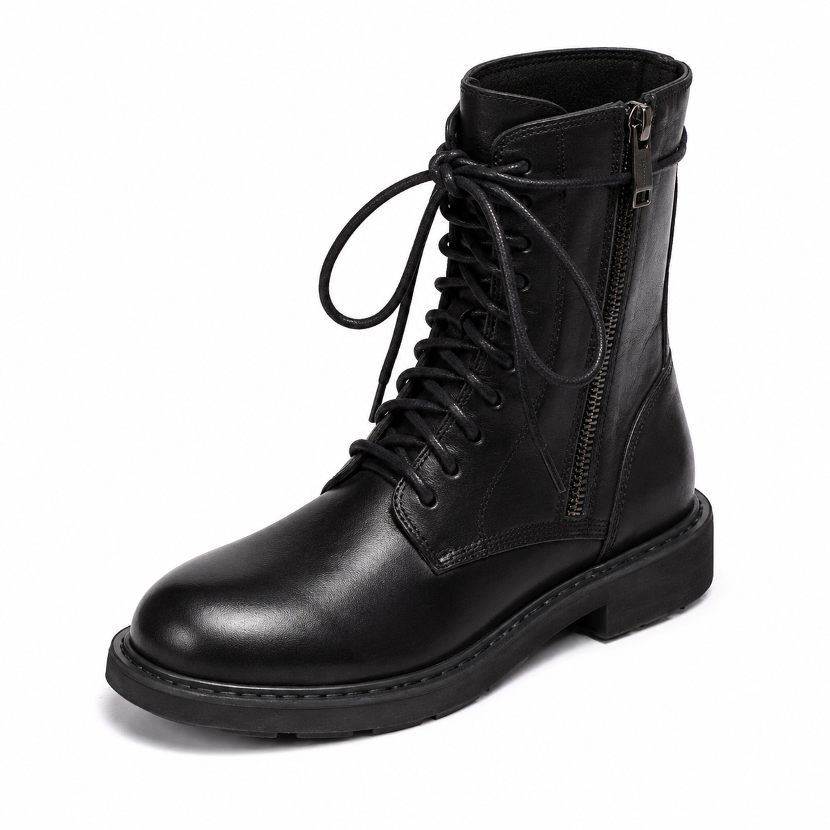 Damen-Schnürstiefeletten mit seitlichem Reißverschluss-Footwear for women-Alpenkind