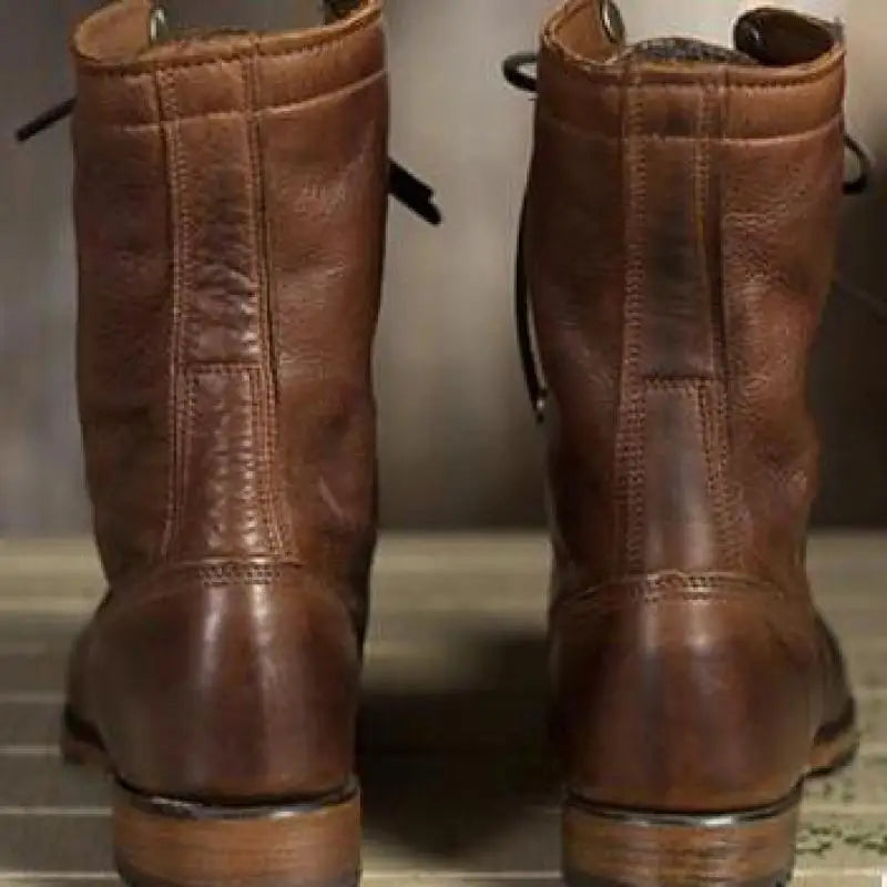 Damen-Schnürstiefeletten mit Umschlagmanschette-Footwear for women-Alpenkind