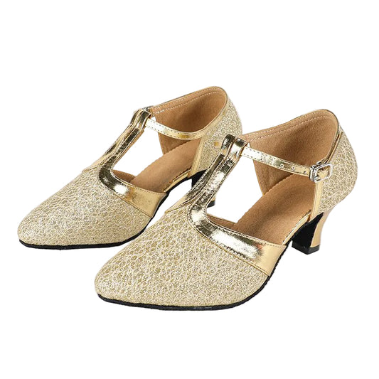 Damen Schuhe mit T-Steg und Schnallenverschluss-Footwear for women-Alpenkind