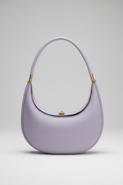 Damen Schultertasche mit gebogener Silhouette und Tragegriff-Women Accessories-Alpenkind