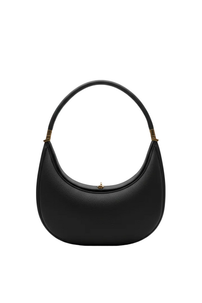 Damen Schultertasche mit gebogener Silhouette und Tragegriff-Women Accessories-Alpenkind
