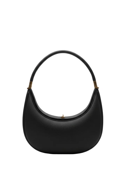 Damen Schultertasche mit gebogener Silhouette und Tragegriff-Women Accessories-Alpenkind