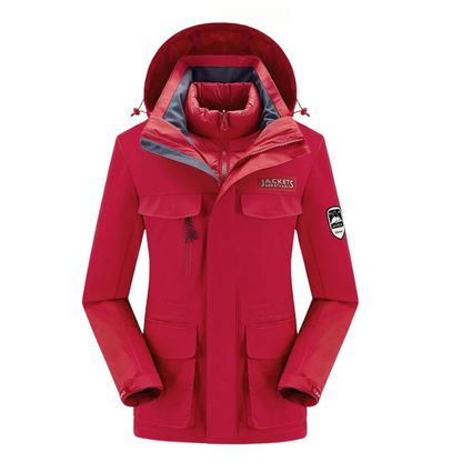 Damen-Set aus Kapuzenjacke und Latzhose-Sets for women-Alpenkind